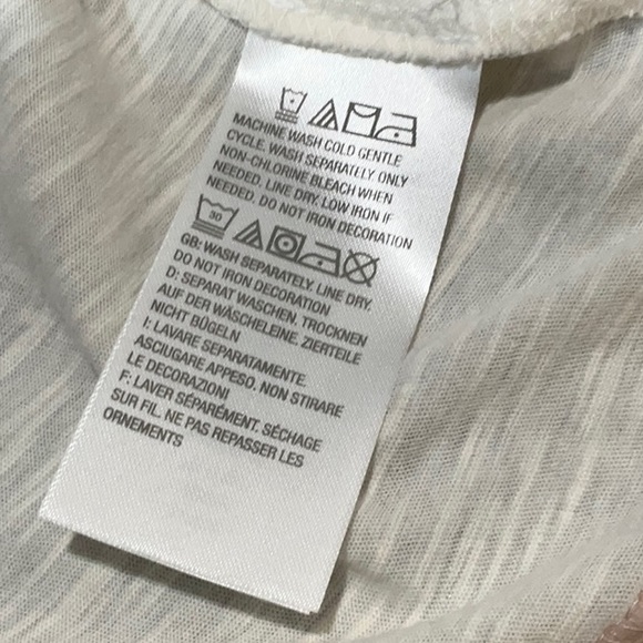 LOGO Embellished Slub Knit Tank with Chiffon NWOT - Picture 8 of 10